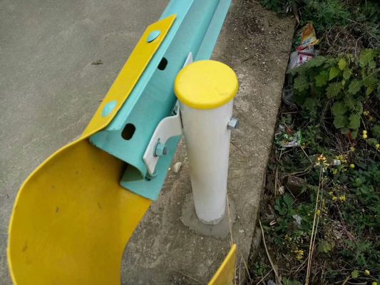 Postes redondos de aço galvanizado de barreira reta para segurança e proteção do trânsito
