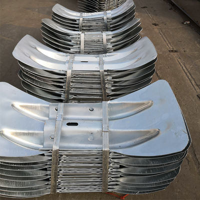 Barreira de controle de multidão vedação galvanizado de aço galvanizado rodoviário guarda-corredor cauda de peixe fim