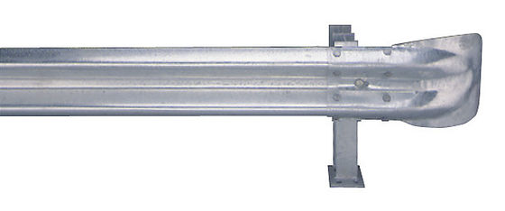 Barreira de controle de multidão vedação galvanizado de aço galvanizado rodoviário guarda-corredor cauda de peixe fim