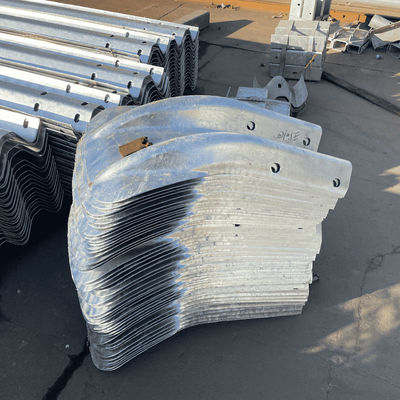 Galvanizado a quente AASHTO M180 Standard Steel Guardrail Fishtail End para segurança rodoviária