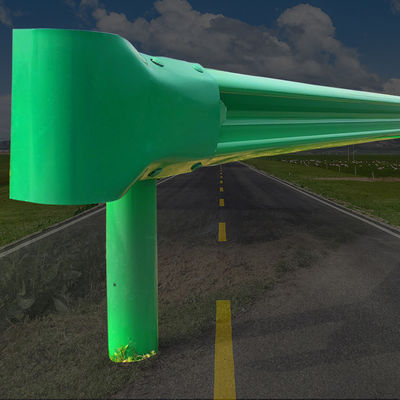 Corrimão galvanizado da rodovia AASHTO Standard Round End com material de aço inoxidável