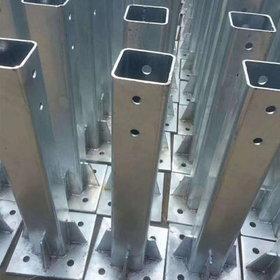 Postes de vedação galvanizados laminados a quente com flange de aço inoxidável personalizado