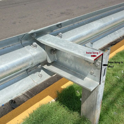 Padrão AASHTO M-180 Galvanizado de aço Highway Guardrail com segurança no trânsito Usado Trapezoidal Spacer Block
