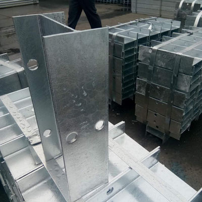 Reboco de proteção de estrada de três vigas de metal certificado ISO com H Steel Spacer Block Powder Coated