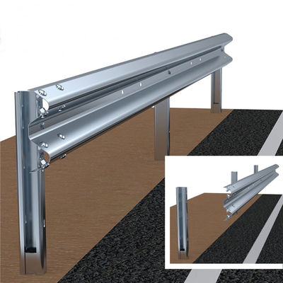Segurança de Estrada de Ouro personalizada Galvanizado W Beam Highway Guardrail Barreira de choque